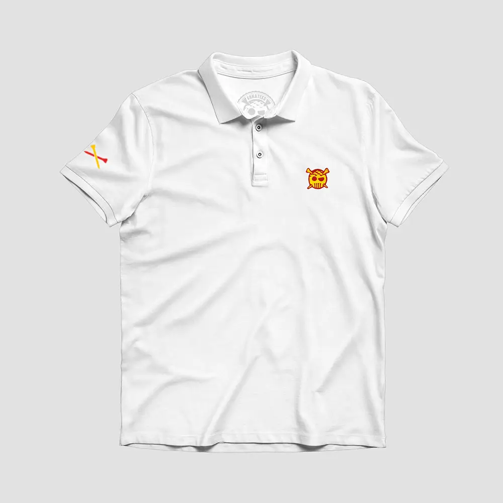 POLO BLANCO ESPAÑA FRONTAL